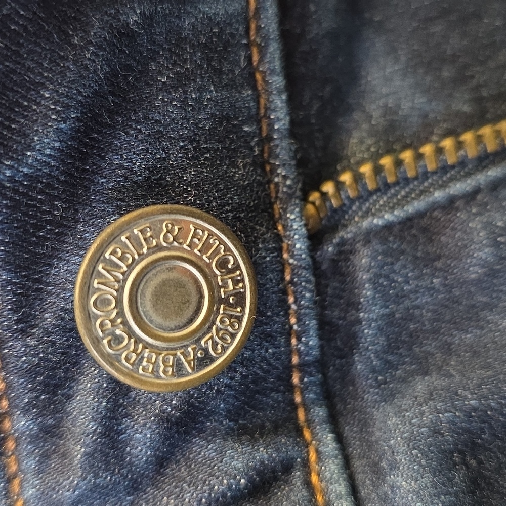 Abercrombie & Fitch Simone High Rise Super Skinny 26/2 Dark Blue Jeans - Picture 13 of 14